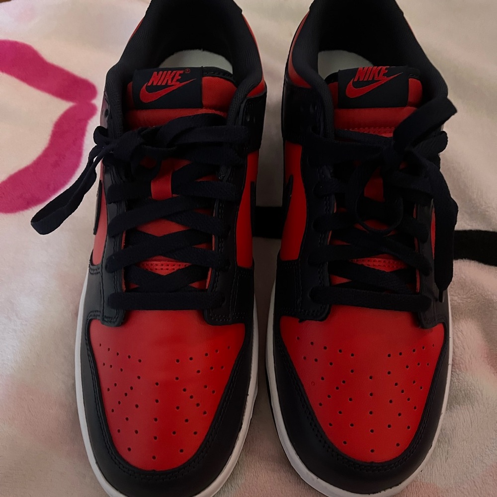 Nike Bold Red and Black Athletic Shoes